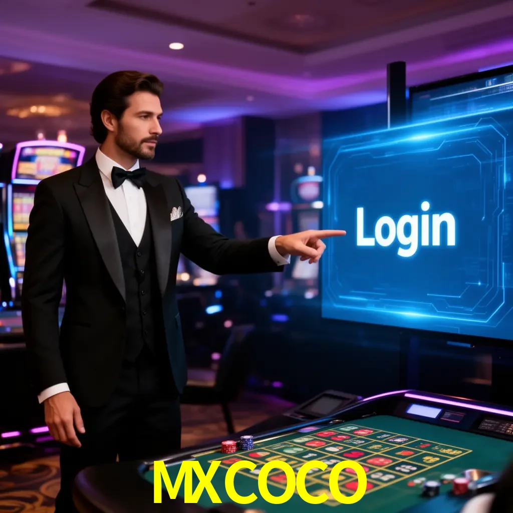 MXCOCO Login - OTP, cuenta y soporte Pantalla MXCOCO Login con OTP, contraseña, cuenta segura y soporte móvil