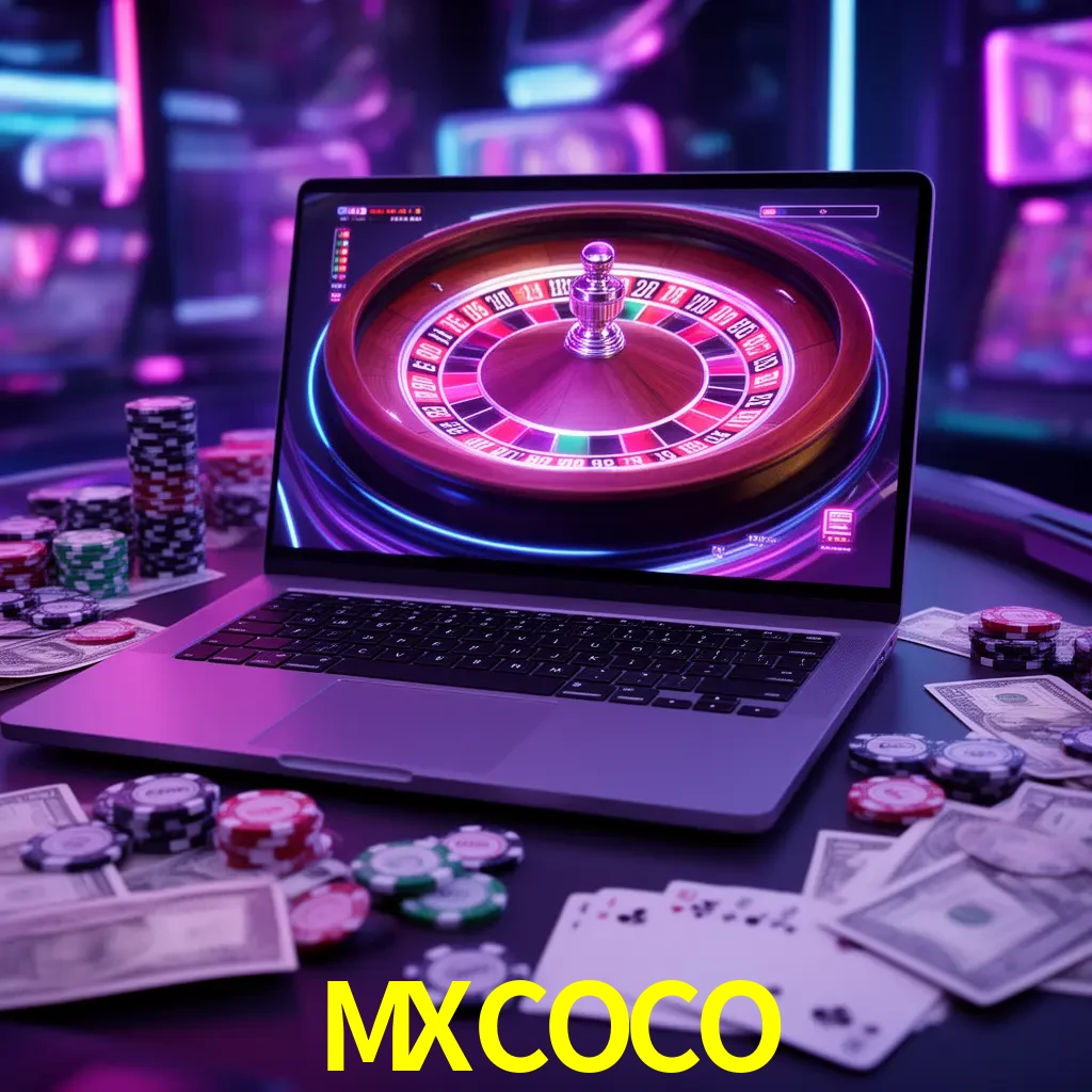 Centro móvil MXCOCO con casino, cajero, bonos, app y acceso de cuenta para México